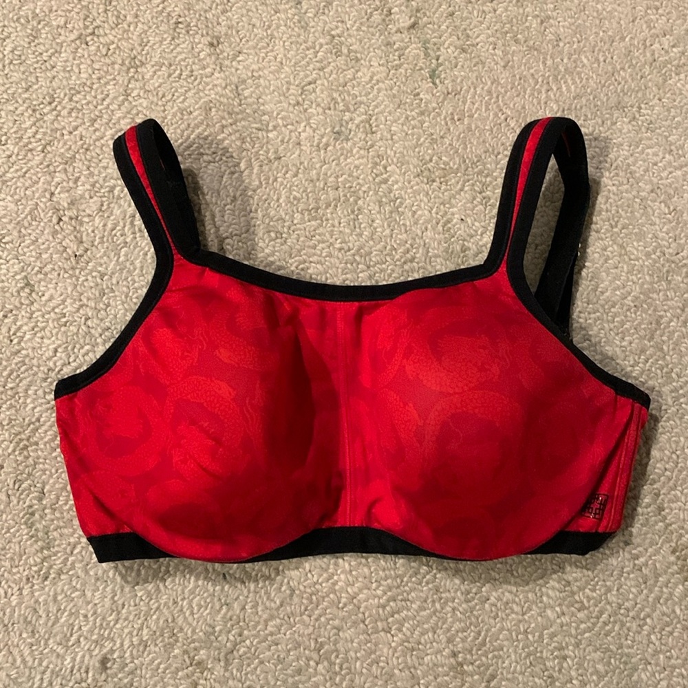 Natori Red and Black Sports Bra